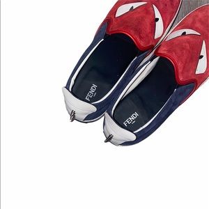 Fendi monster slip on shoes 100% authentic